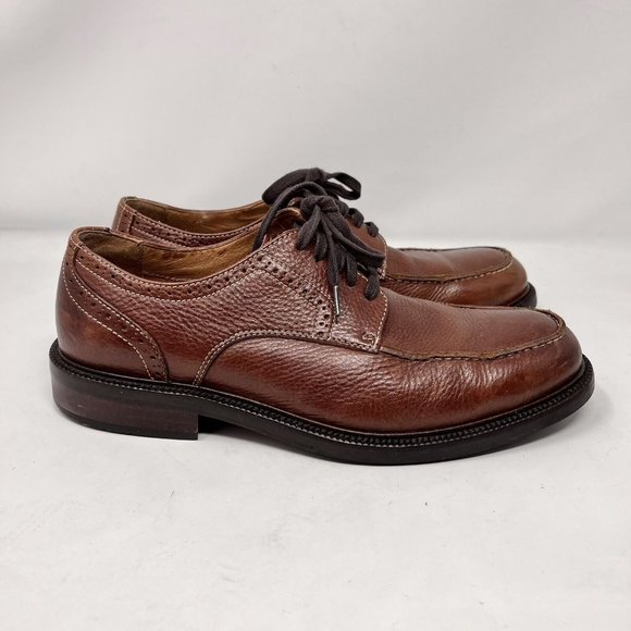 Johnston & Murphy Moc Toe Brown Textured Leather Lace‎ Up Casual Shoe Size 9.5 main image 6